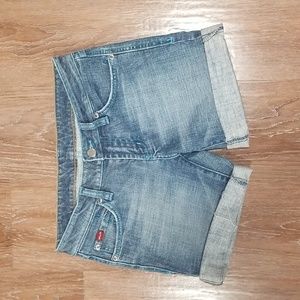 (27) Dish Vacation Classic Denim Beach Coastal Jean Short Summer Cutoff Cottage
